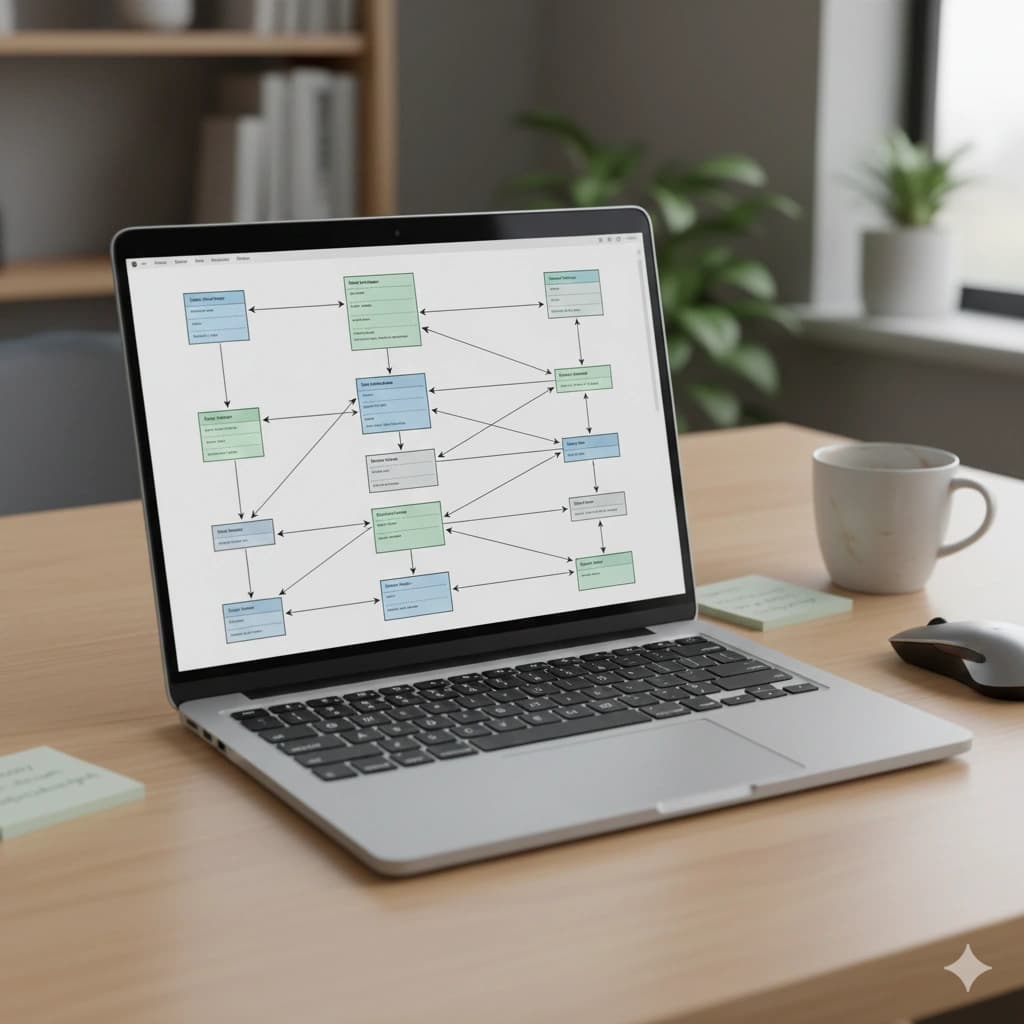 Mind map strategy mockup